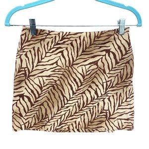 Express tiger print‎ high waisted mini skirt
